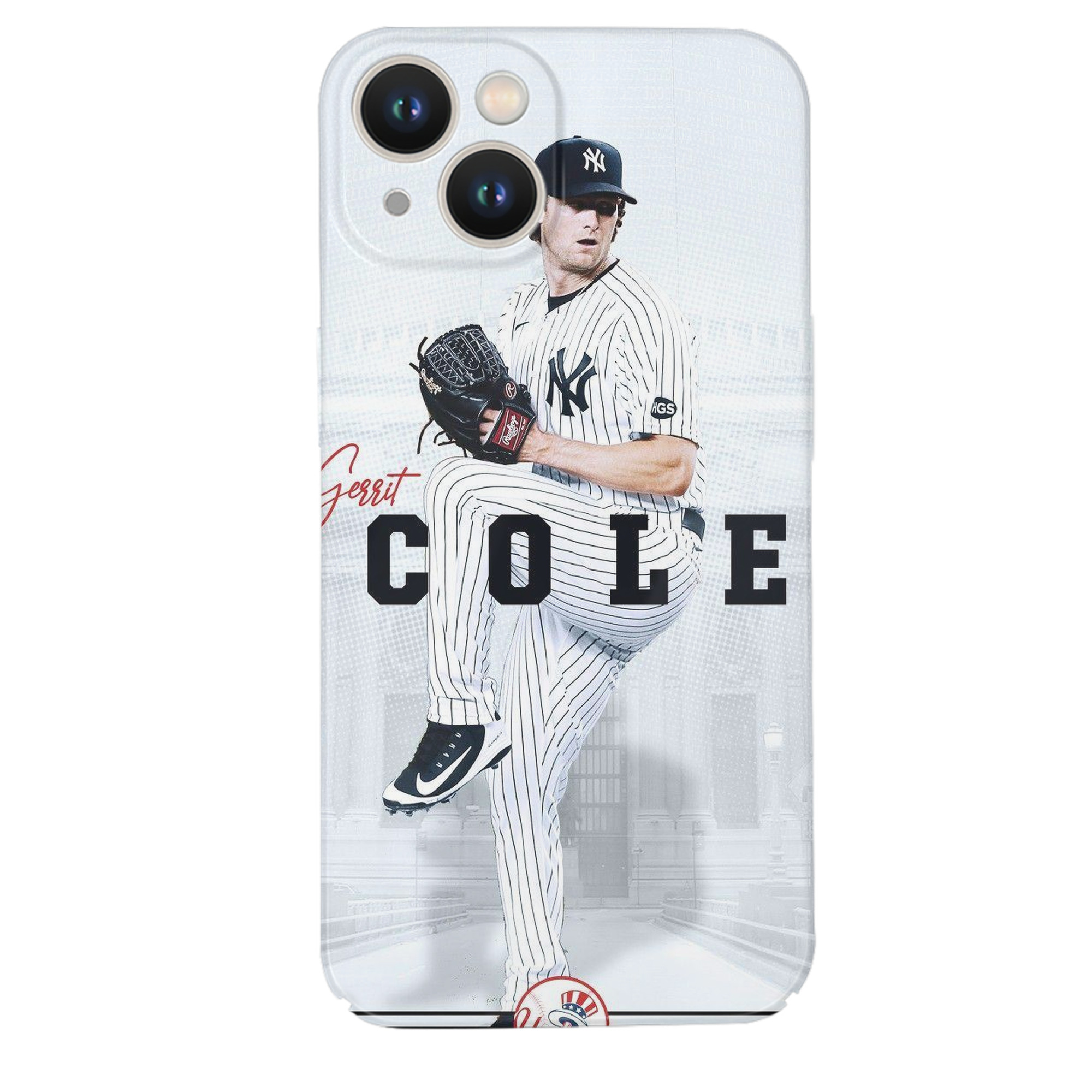 Gerrit Cole 24 IPhone 14 Series Full-Cover Hard Case – Shockproof With Raised Camera Protection – Precise Cutouts, Wireless Charging Compatible – Durable, Anti-Yellowing, Easy To Clean